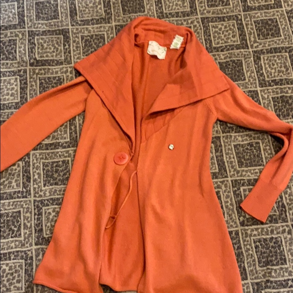 Burnt orange sweater